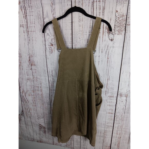 Listicle Corduroy Bib Overalls Skirt Girls Size Large Green - Picture 2 of 8